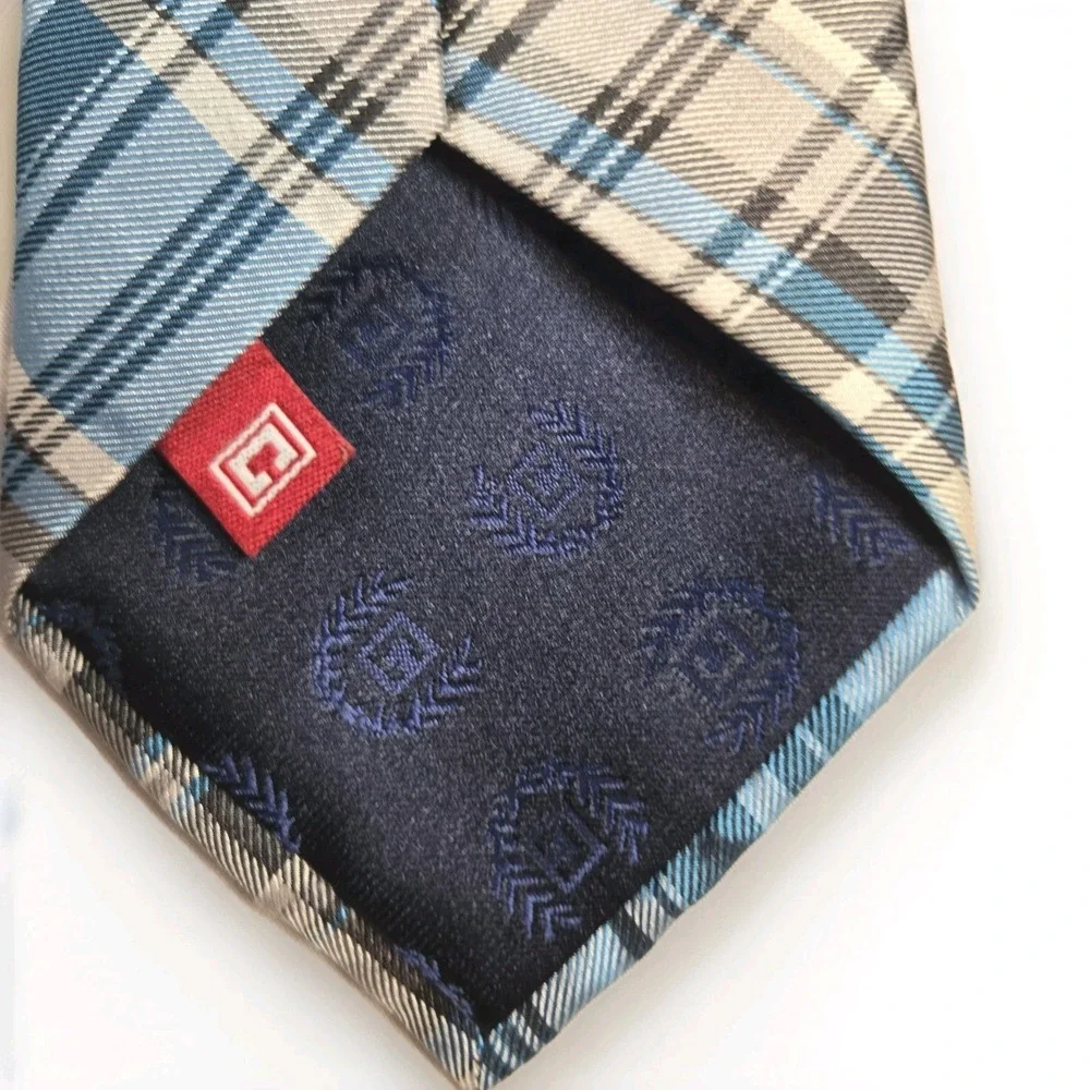 Ralph Lauren CHAPS -‎ Men's Navy, Blue & Turquoise Plaid Neck Tie